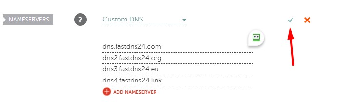 Изменение DNS домена Namecheap.com 